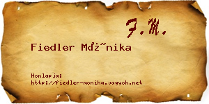 Fiedler Mónika névjegykártya